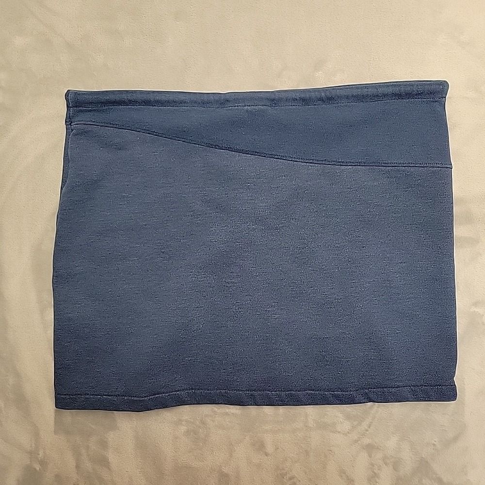 VTG Volcom The Saloon Skirt Womens Medium Blue Mini Y2K Skate Surf Aesthetic - Picture 5 of 6